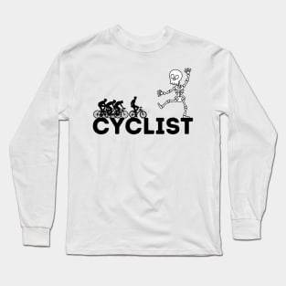 Skeleton Cyclist Long Sleeve T-Shirt